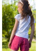 Magenta girls\' shorts DZ6015 - Online store - Boutique